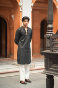 Arez - Black Schiffli embroidered Cotton